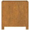 vidaXL Cvetlično korito z nogami zarjavelo 42x40x43 cm corten jeklo