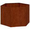 vidaXL Cvetlično korito zarjavelo 60x60x45 cm corten jeklo