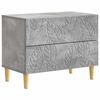 vidaXL Nočna omarica Betonsko siva 62 x 34,5 x 48 cm Inženirski les