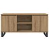 vidaXL TV omarica Umetni hrast 104 x 35 x 50 cm Konstruiran les
