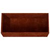 vidaXL Cvetlično korito 62x30x29 cm corten jeklo