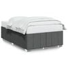 vidaXL Posteljni okvir brez vzmetnice temno siva 120x190 cm blago
