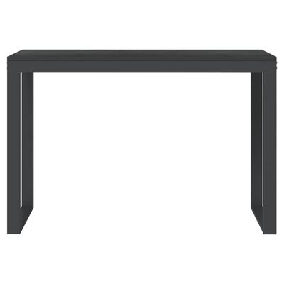 vidaXL Računalniška miza črna 110x60x73 cm iverna plošča