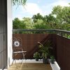 vidaXL Balkonsko platno rjavo in črno 300x80 cm poli ratan