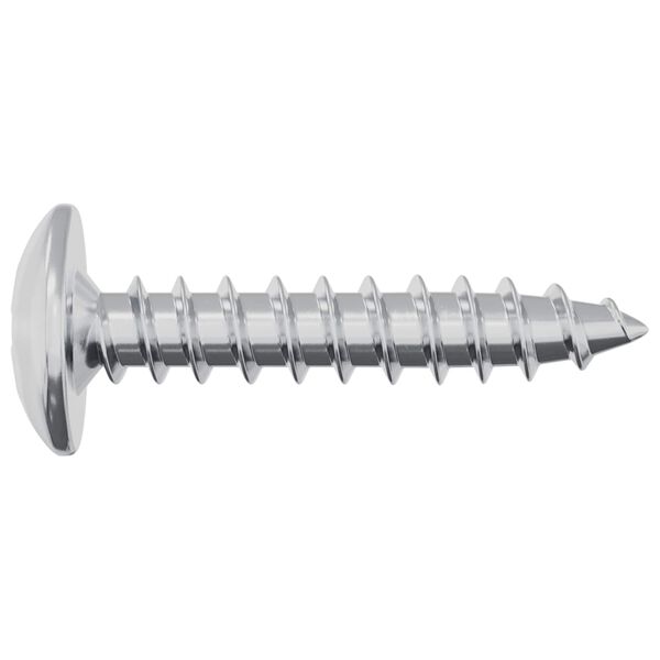 vidaXL Žebelj s samočrtnim navojem 2 pcs Cinkano 4 x 20 mm Jeklo