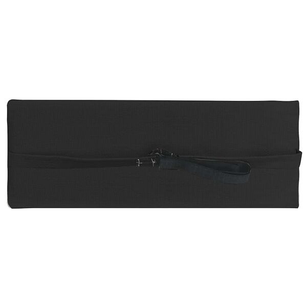 vidaXL Vzglavnik za ležalnik črn 40x7,5x15 cm iz tekstila