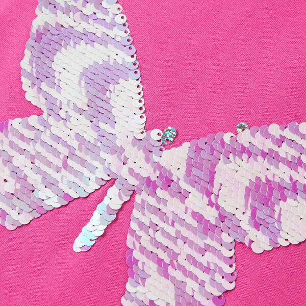 Otroška majica s kratkimi rokavi Temno roza 128