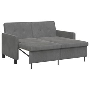 vidaXL Sofa postelja Temno siva Blago