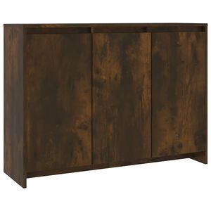 vidaXL Komoda dimljeni hrast 102x33x75 cm iverna plo&scaron;ča