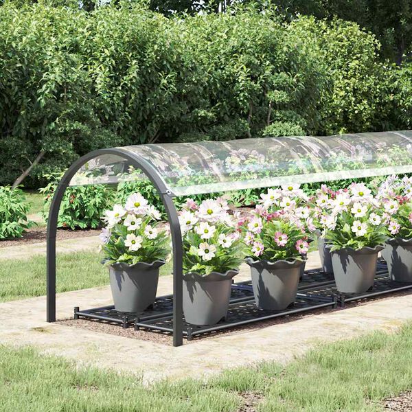 vidaXL Prozorna ponjava z očesci 1x4 m PVC