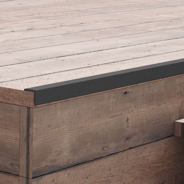 vidaXL Talne obrobne letve 5 kosov WPC 170 cm črne