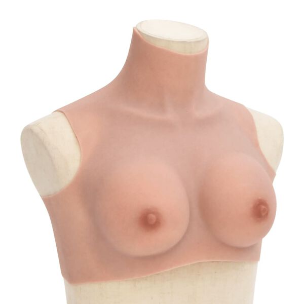 vidaXL Silikonska prsna blazina naravna B ko&scaron;arica
