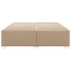 vidaXL Posteljni okvir kapučino 180x200 cm umetno usnje