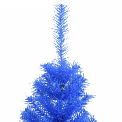 vidaXL Umetna novoletna jelka s stojalom modra 150 cm PVC