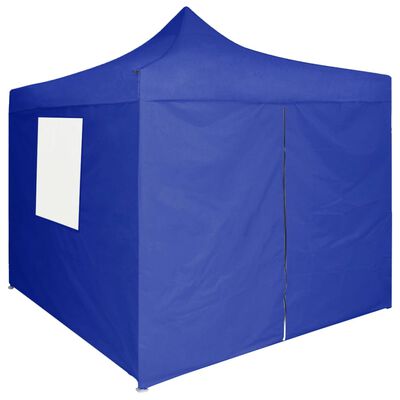 vidaXL Profesionalen zložljiv vrtni šotor s 4 stranicami 2x2 m jeklo