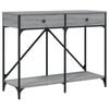vidaXL Klubska mizica siva sonoma 100x39x78,5 cm inženirski les