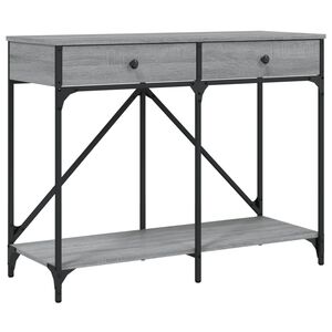 vidaXL Klubska mizica siva sonoma 100x39x78,5 cm inženirski les