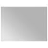 vidaXL LED kopalni&scaron;ko ogledalo Transparentno 80 x 60 cm kaljeno steklo