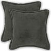 vidaXL Prevleka za blazino 2 pcs HOUTEN Temno siva 30 x 30 cm Boucl&eacute;