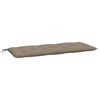 vidaXL Blazina za vrtno klop 2 kosa taupe 120x50x7cm oxford tkanina
