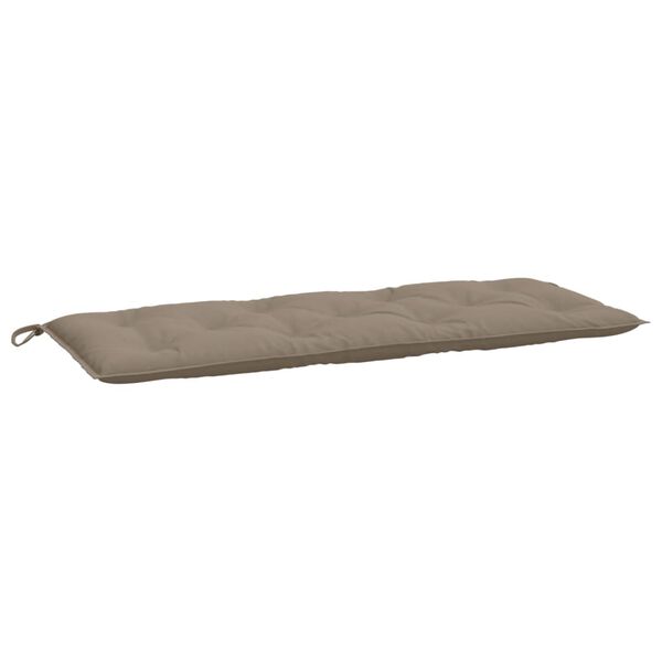 vidaXL Blazina za vrtno klop 2 kosa taupe 120x50x7cm oxford tkanina
