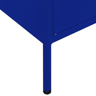 vidaXL Omara za shranjevanje mornarsko modra 80x35x101,5 cm jeklo