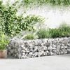 vidaXL Gabion stena iz pocinkanega jekla 450x30x50 cm