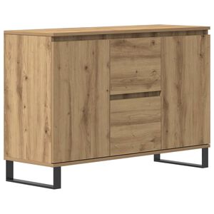 vidaXL Komoda artisan hrast 101,5x35x70 cm inženirski les