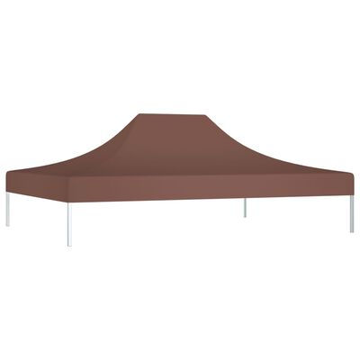 vidaXL Streha za vrtni šotor 4x3 m rjava 270 g/m²