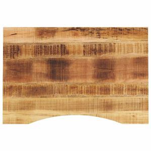 vidaXL Mizna plo&scaron;ča ukrivljena 100x50x2,5 cm trden mangov les