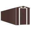 vidaXL Vrtna lopa temno rjava 192x938x223 cm pocinkano jeklo
