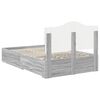 vidaXL Konstrukcija postelje Siva Sonoma 120 x 200 cm Konstruiran les