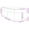 vidaXL Box spring postelja z vzmetnico modra 80x200 cm blago
