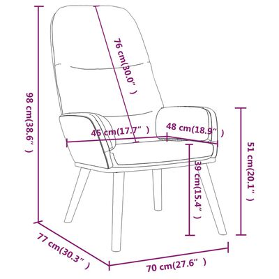 vidaXL Stol za sproščanje s stolčkom taupe blago