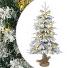vidaXL Mini božično drevesce 45 cm 25 LED Toplo bela PVC in PE