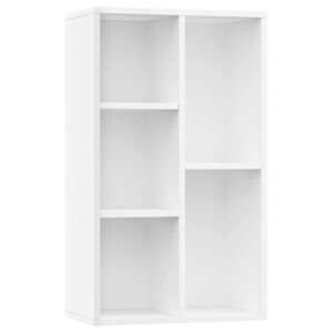 vidaXL Knjižna omara / komoda bela 50x25x80 cm iverna plo&scaron;ča