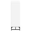 vidaXL Visoka omara s steklenimi vrati bela 35x37x120 cm