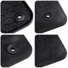vidaXL Avto preproga 4 pcs Črna Guma