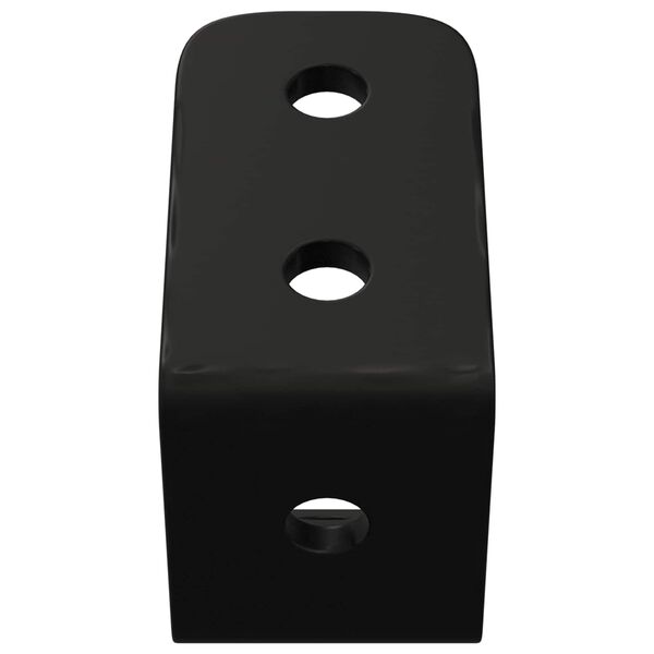 vidaXL Kljuke 2 pcs Črna M5 x 110 mm elezo