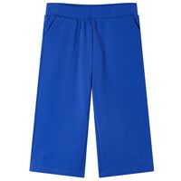 Otroške hlače s širokimi hlačnicami kobaltno modre 92