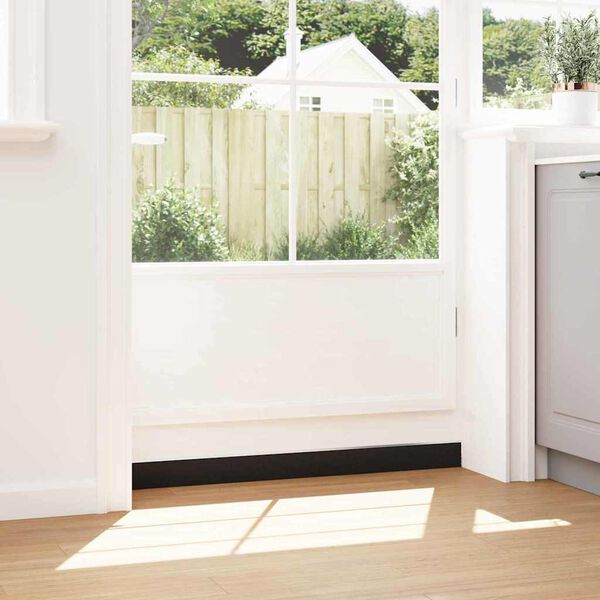 vidaXL Skrbniki za vrata z vijaki 12 pcs srebrna 100 cm