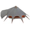 vidaXL Teepee &scaron;otor s streho Siva in oranžna 600 x 600 x 347 cm