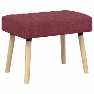 vidaXL Bench z kanalnim oblazinjenjem Vinorodna rdeča 60 x 40 x 45 cm