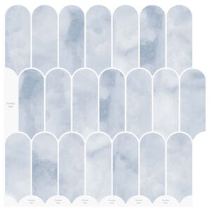 vidaXL Plo&scaron;čica perja 10 pcs Svetlo modra 30 x 30 cm Poliuretan in PET