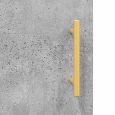vidaXL Stenska omarica betonsko siva 69,5x34x90 cm inženirski les