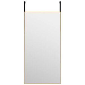 vidaXL Ogledalo za vrata zlato 40x80 cm steklo in aluminij