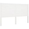 vidaXL Posteljno vzglavje belo 186x4x100 cm trdna borovina