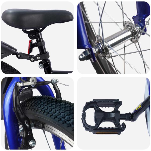 vidaXL Otro&scaron;ko Kolo 18 Palcev za 5-7 let Črna