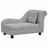 vidaXL Pasji kavč z blazino siv 83x44x44 cm pli&scaron;