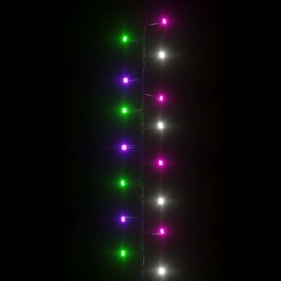 vidaXL Kompaktna LED veriga 400 pastelno pisanih LED lučk 13 m PVC